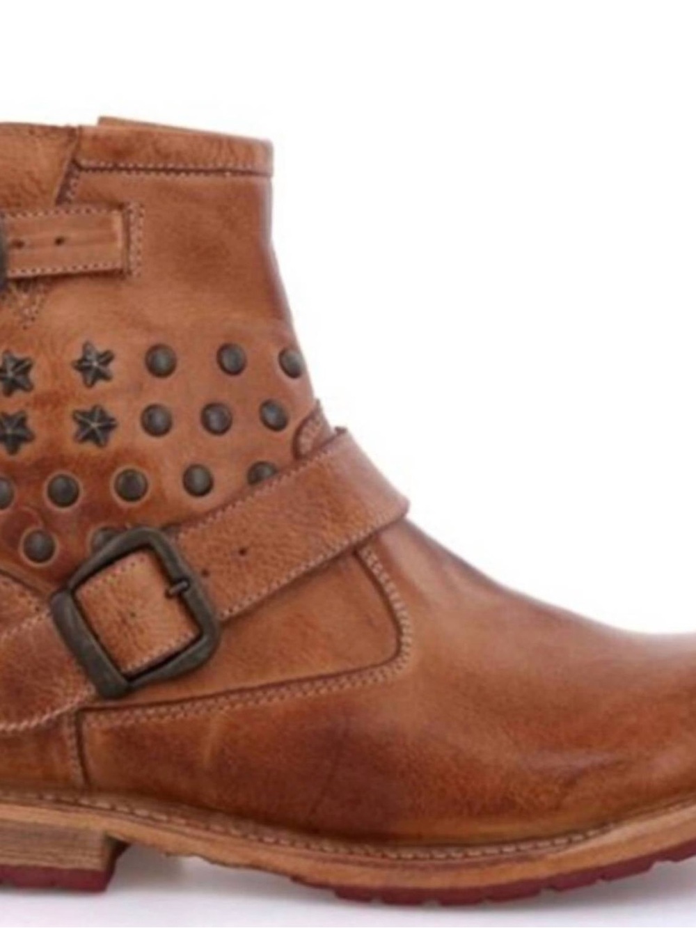 Like New Bed Stu Women's Whacky II Tan Dip Dye Leather Ankle Boot Size 7.5 M - Picture 2 of 12
